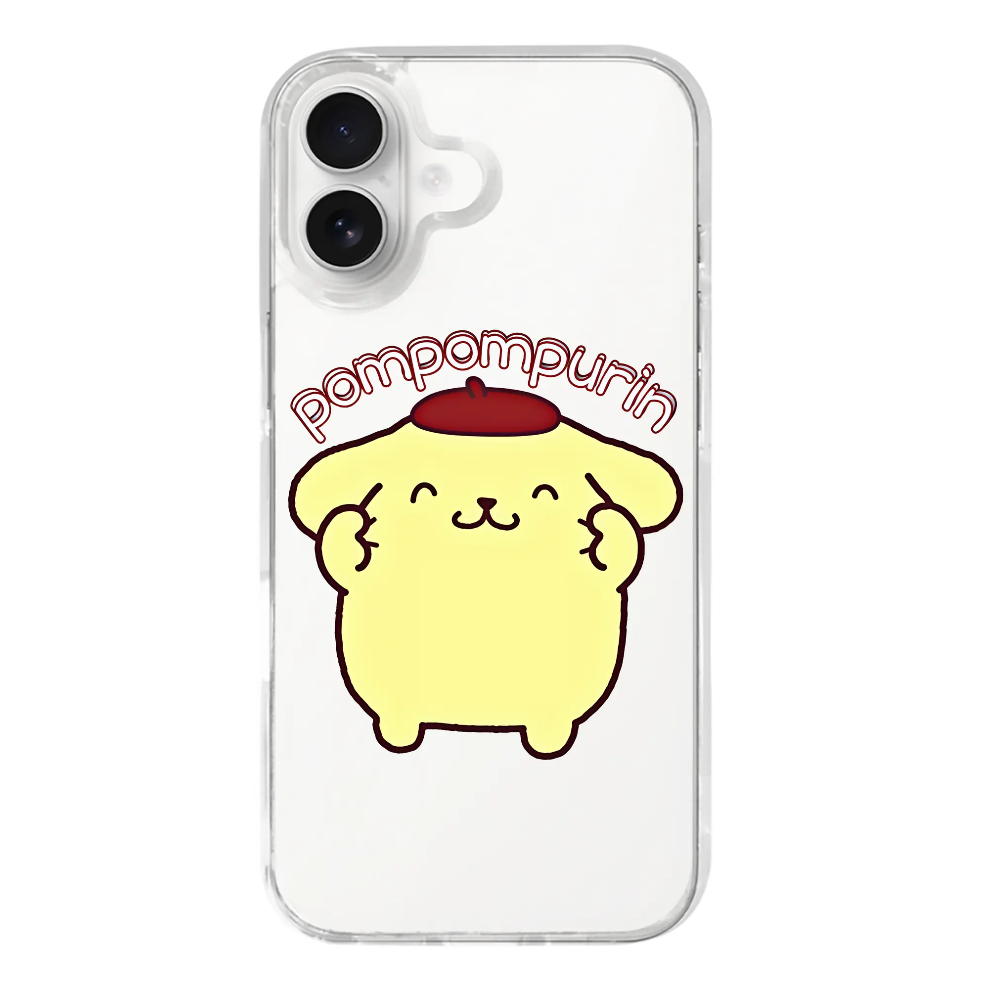 サンリオ グッズ,ポムポムプリン - iPhone 17シリーズ 透明スマホケース – 薄型・耐衝撃・精密フィット保護カバー